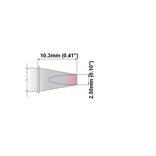 Pannes K Series Chisel 30° 2.5mm (0.10"")