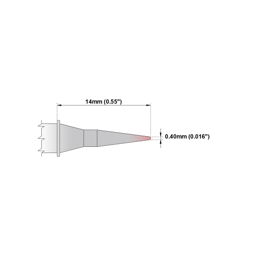 Tips M Series Conical 0.4mm (0.016"") Power Plus
