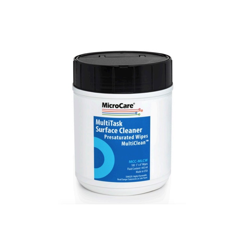 Microcare MultiTask Surface Cleaner MultiClean Presaturated Wipes