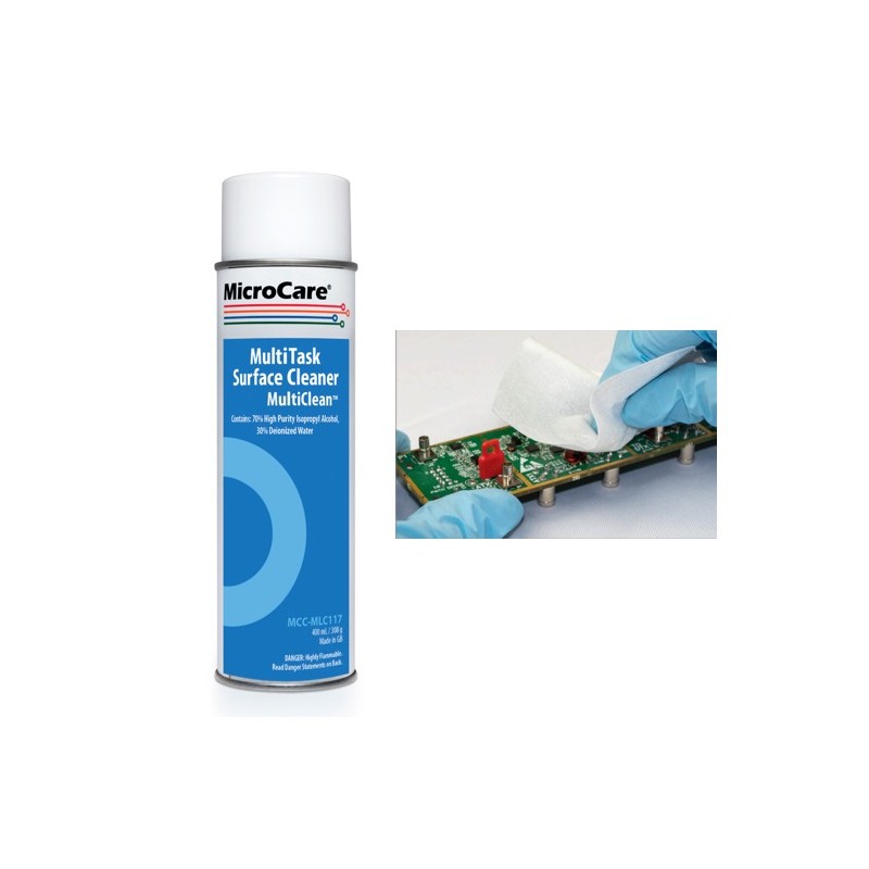 Kit Multi-Clean aérosol et lingettes Microcare